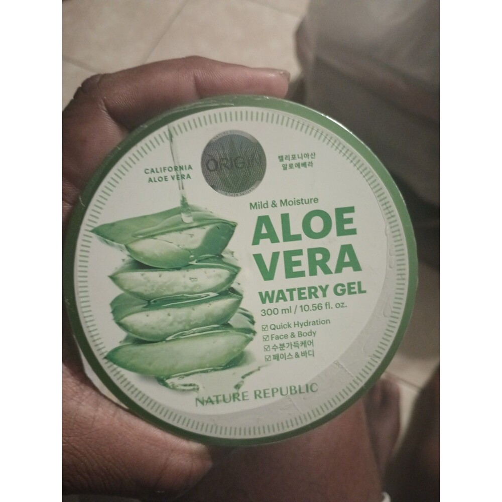 Nature's Republic Origin Aloe Vera Watery Gel  Exp 10/26 Face&body.